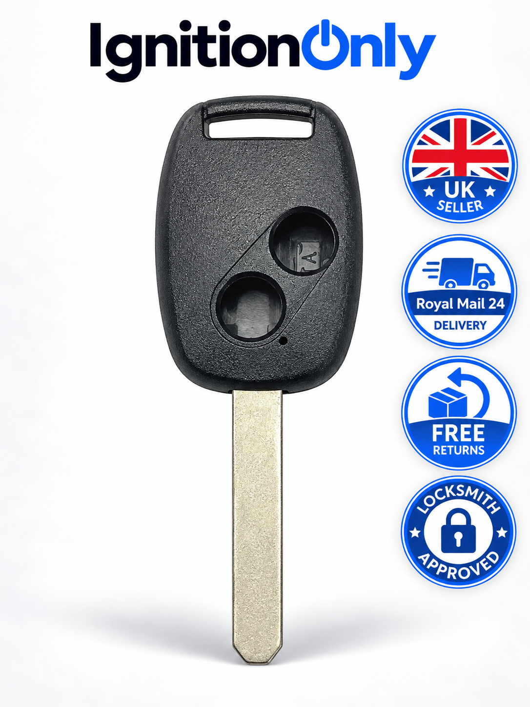 Honda Civic MK8 Key Case 2 Button Remote Fob Cover HON66 2006-2011