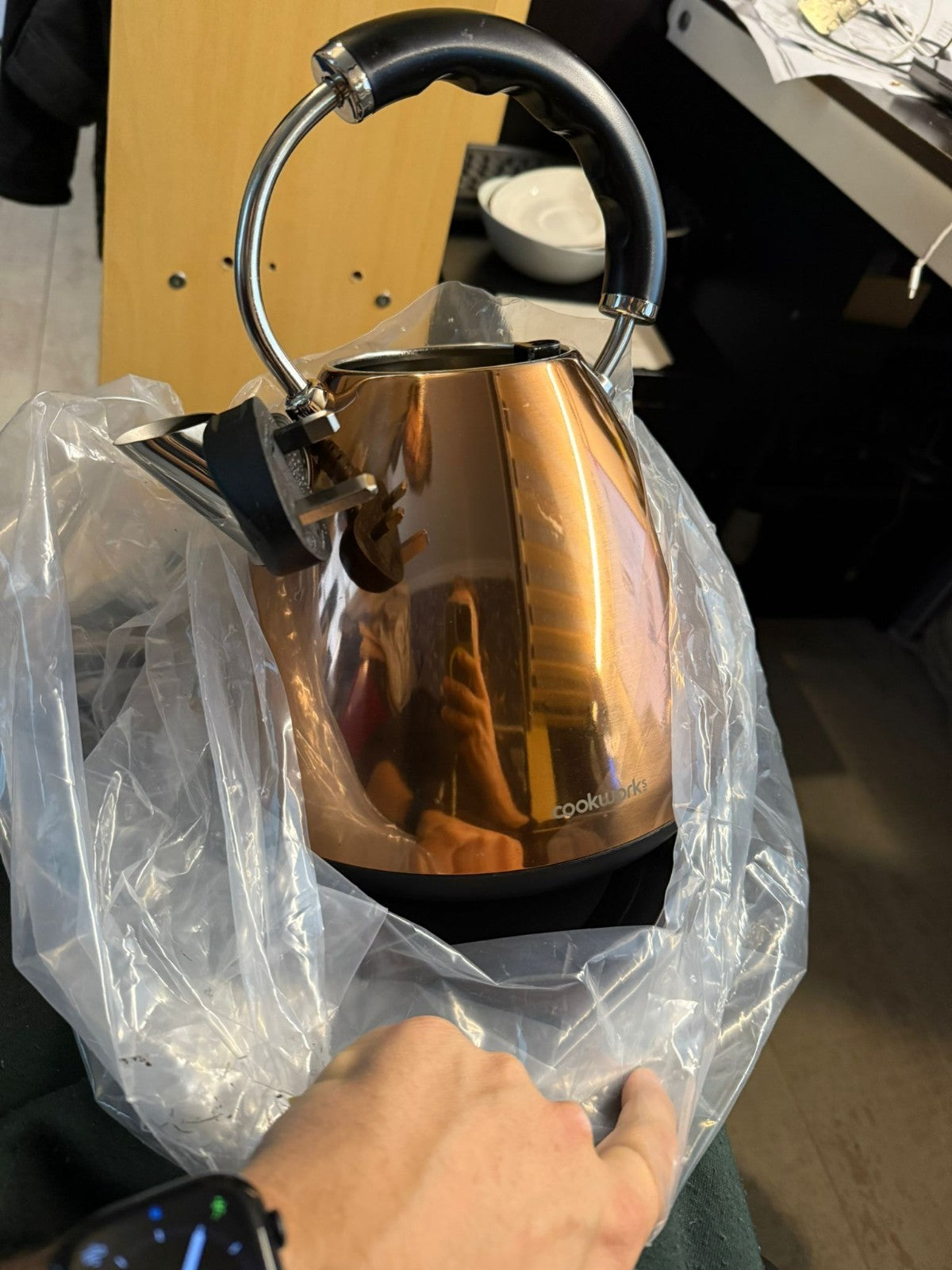 Cookworks Pyramid Kettle - Copper
