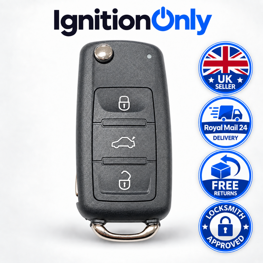 3 Button Flip Remote Key Fob Case Shell for VW Volkswagen Golf MK6 2010-2013