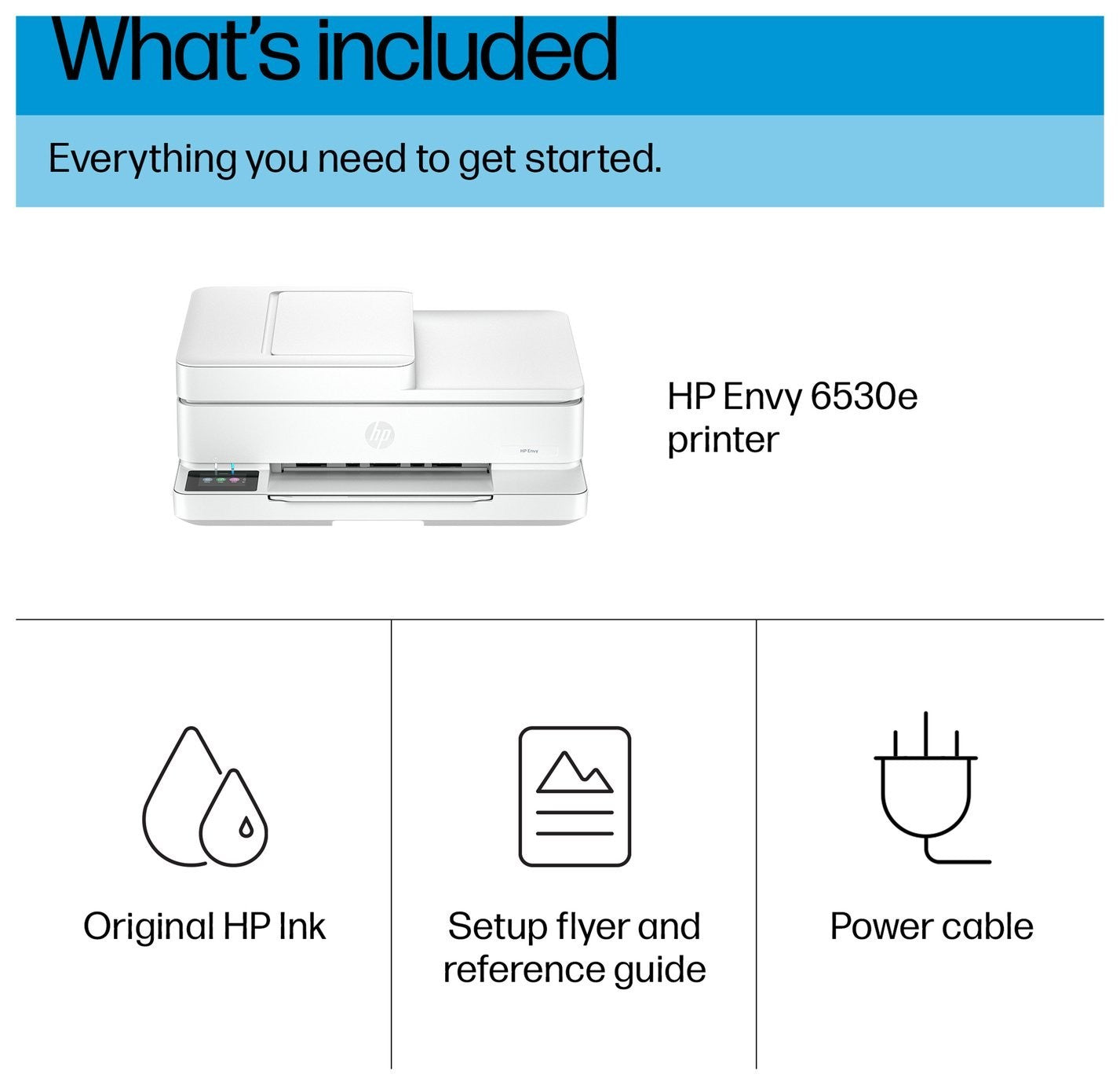 HP Envy 6530e Wireless Photo Printer &  Instant Ink