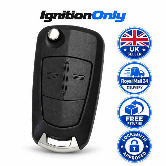 Vauxhall Corsa D 2007-2014 2 Button Flip Remote Key Fob Case Shell HU100