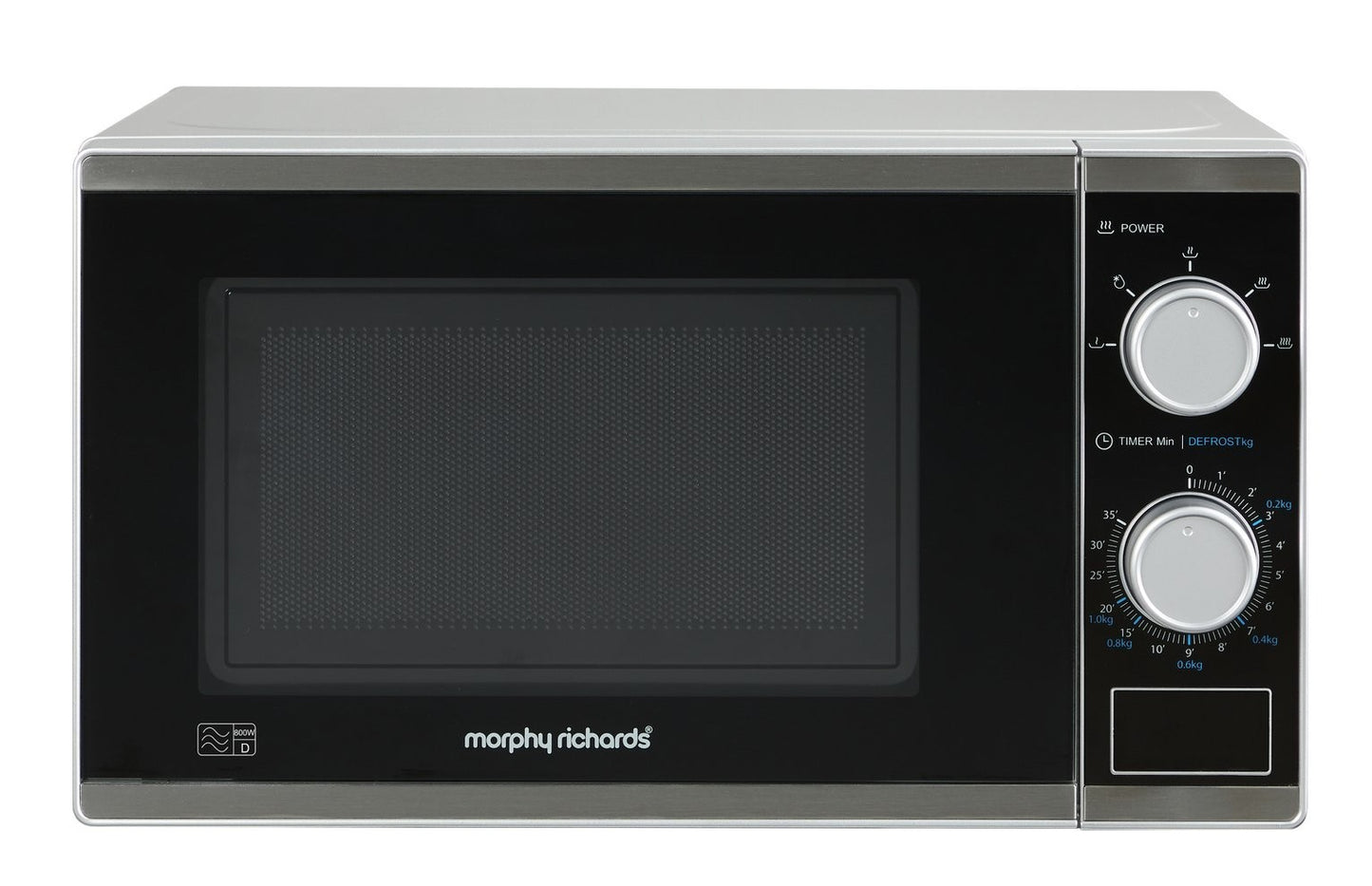 Morphy Richards 20L 800W Solo Standard Microwave (Silver)