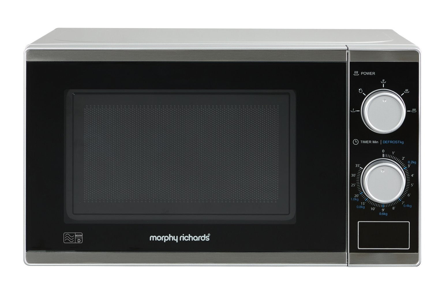 Morphy Richards 20L 800W Solo Standard Microwave (Silver)