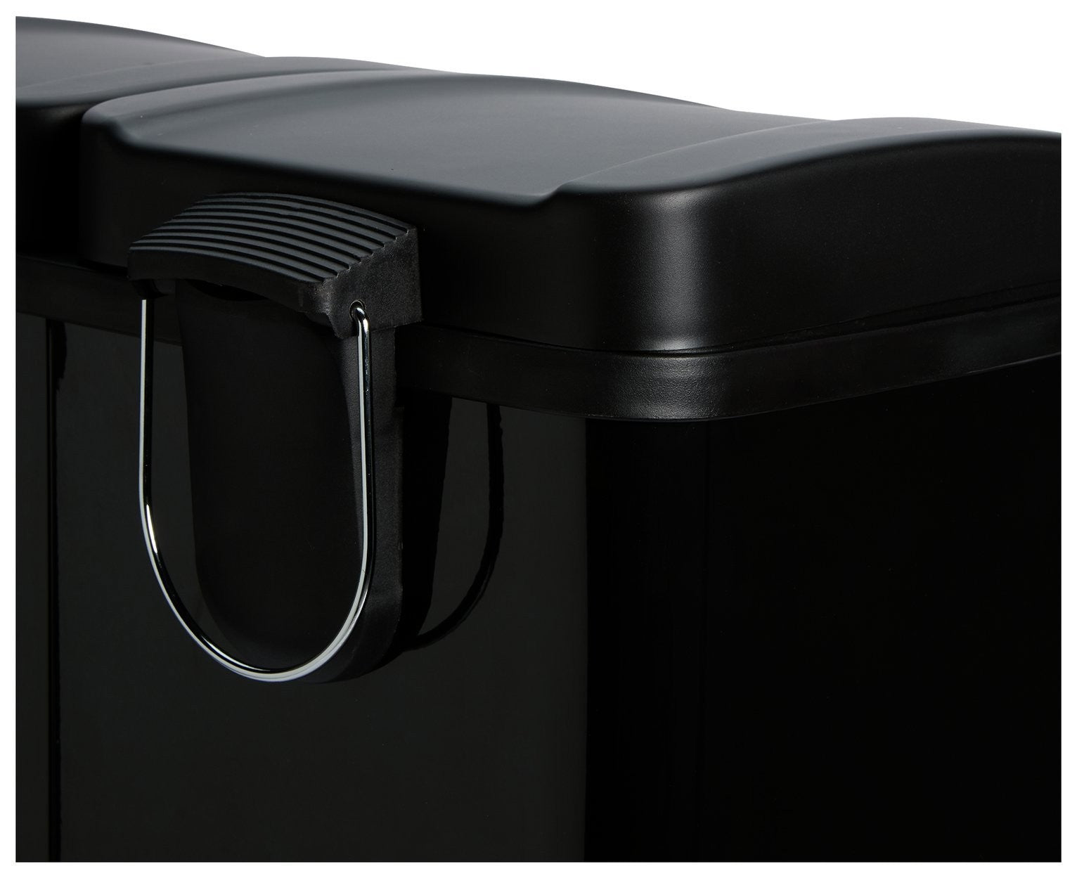 Habitat 60 Litre Twin Compartment Pedal Bin - Black