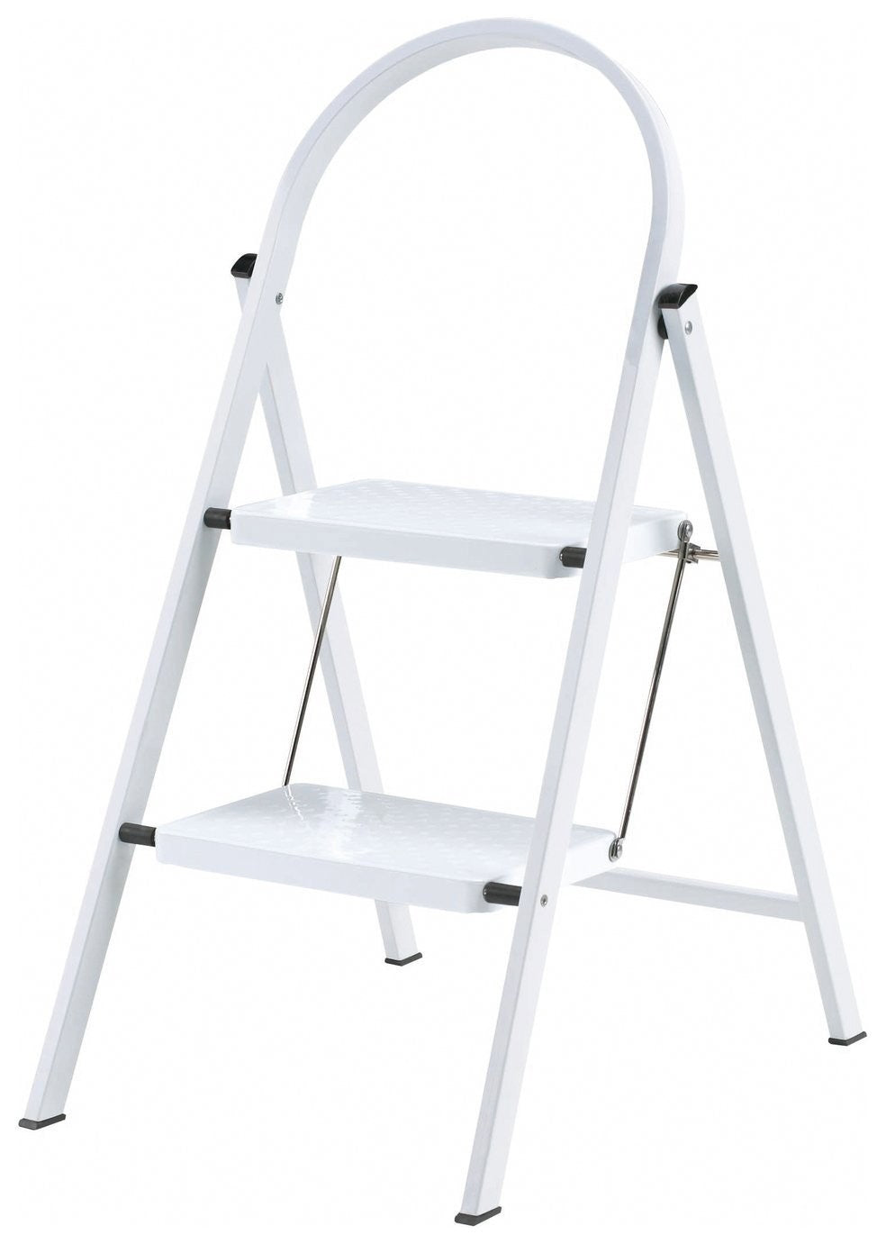 Werner 2 Tread Steel-Framed Stepstool - White
