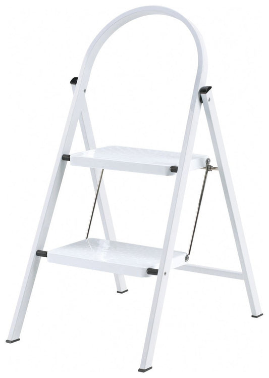 Werner 2 Tread Steel-Framed Stepstool - White