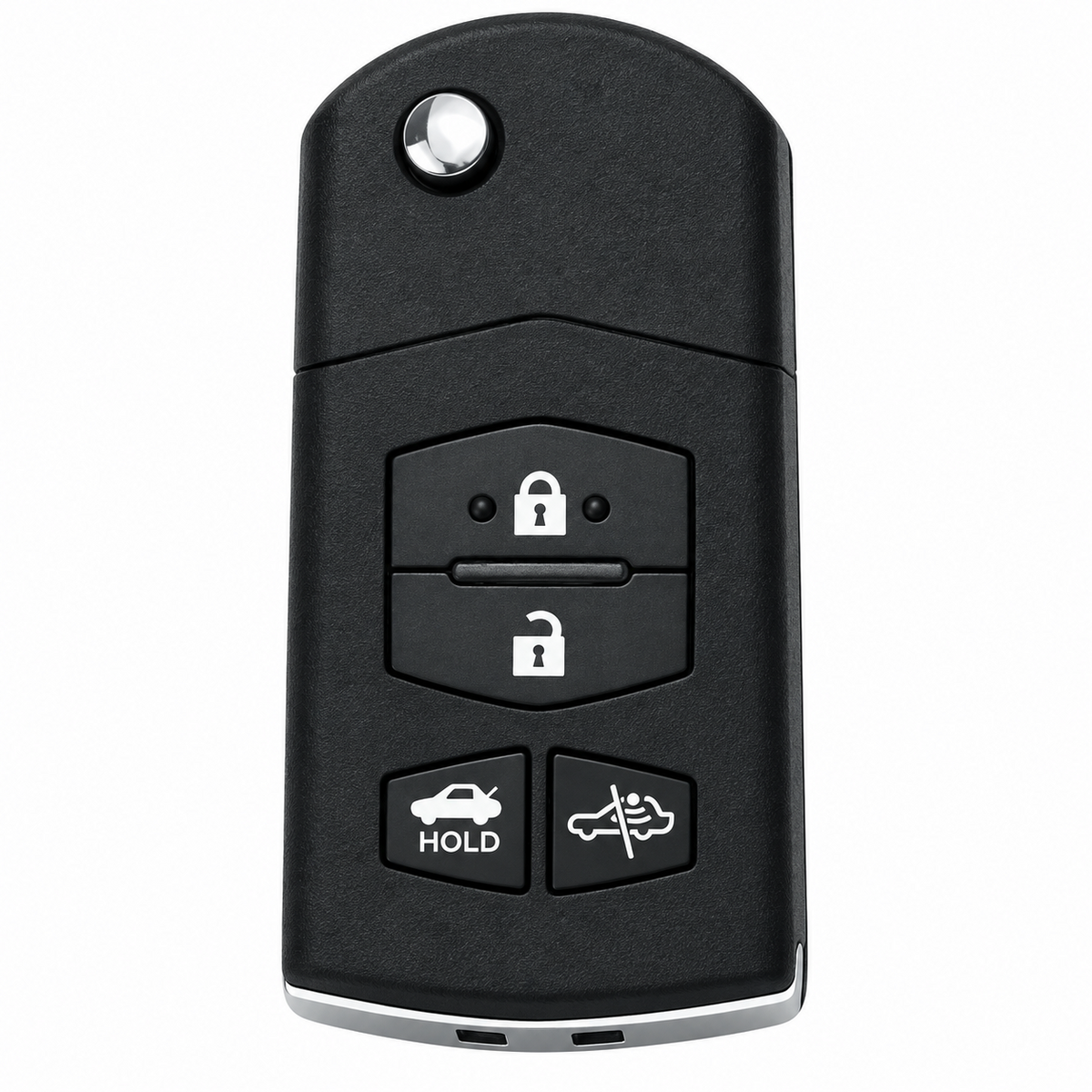 4 Button Flip Remote Key Fob Case for Mazda MX-5 2005-2012