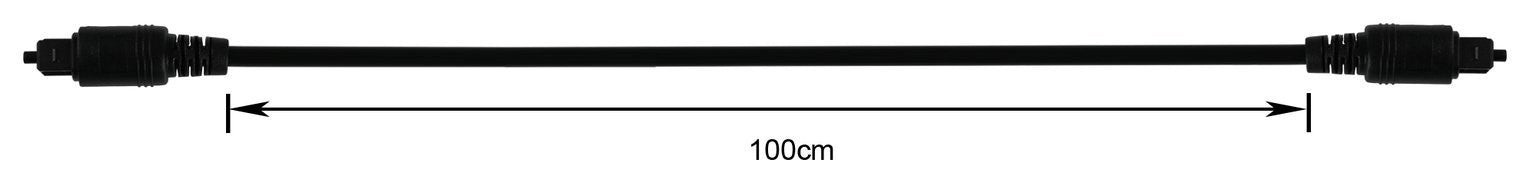 1m Audio Optical Cable - Black
