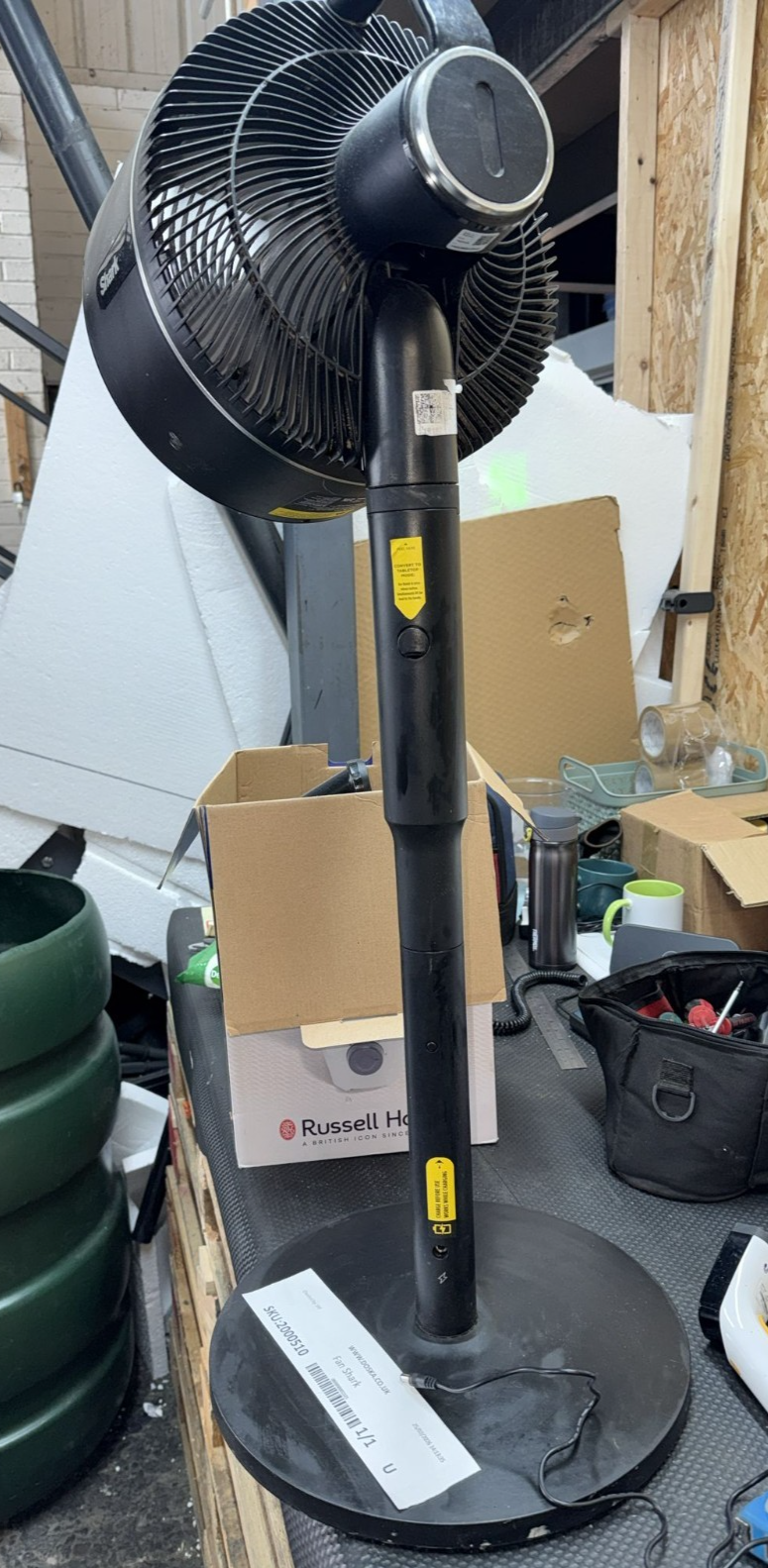 Shark FlexBreeze Black Pedestal Fan - 13 Inch