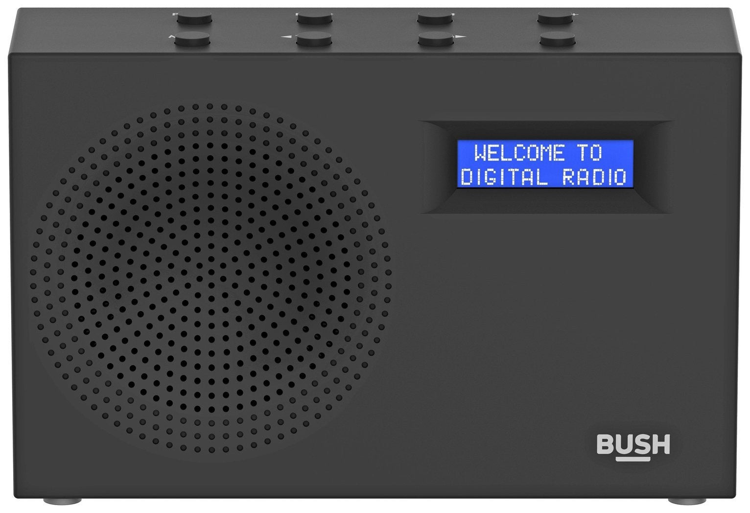 Bush Compact Digital DAB FM Portable Radio - Black