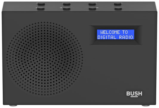Bush Compact Digital DAB FM Portable Radio - Black