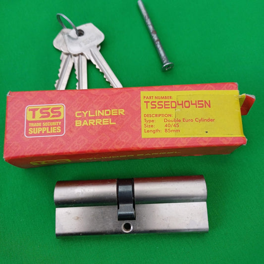 TSS Cylinder Barrel Lock & 3 Keys   40mm/45mm 85mm