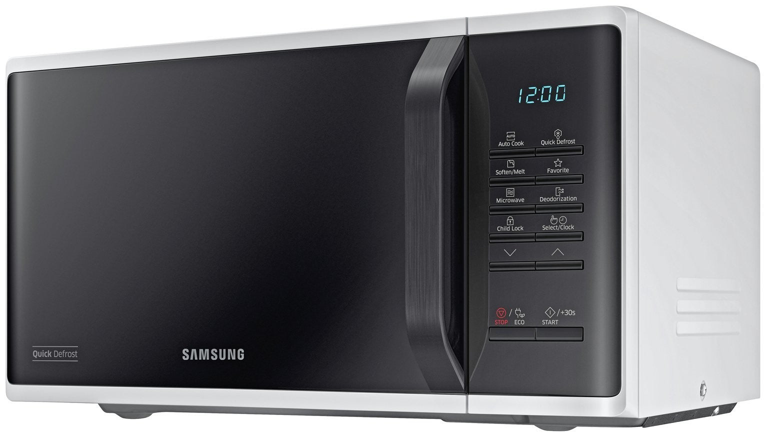 Samsung MS23K3513AW Solo Microwave Oven with Triple Distribution System - White
