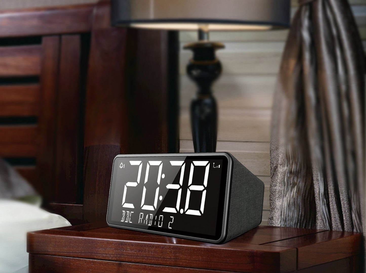 Bush Oxford DAB+/FM Clock Radio - Black