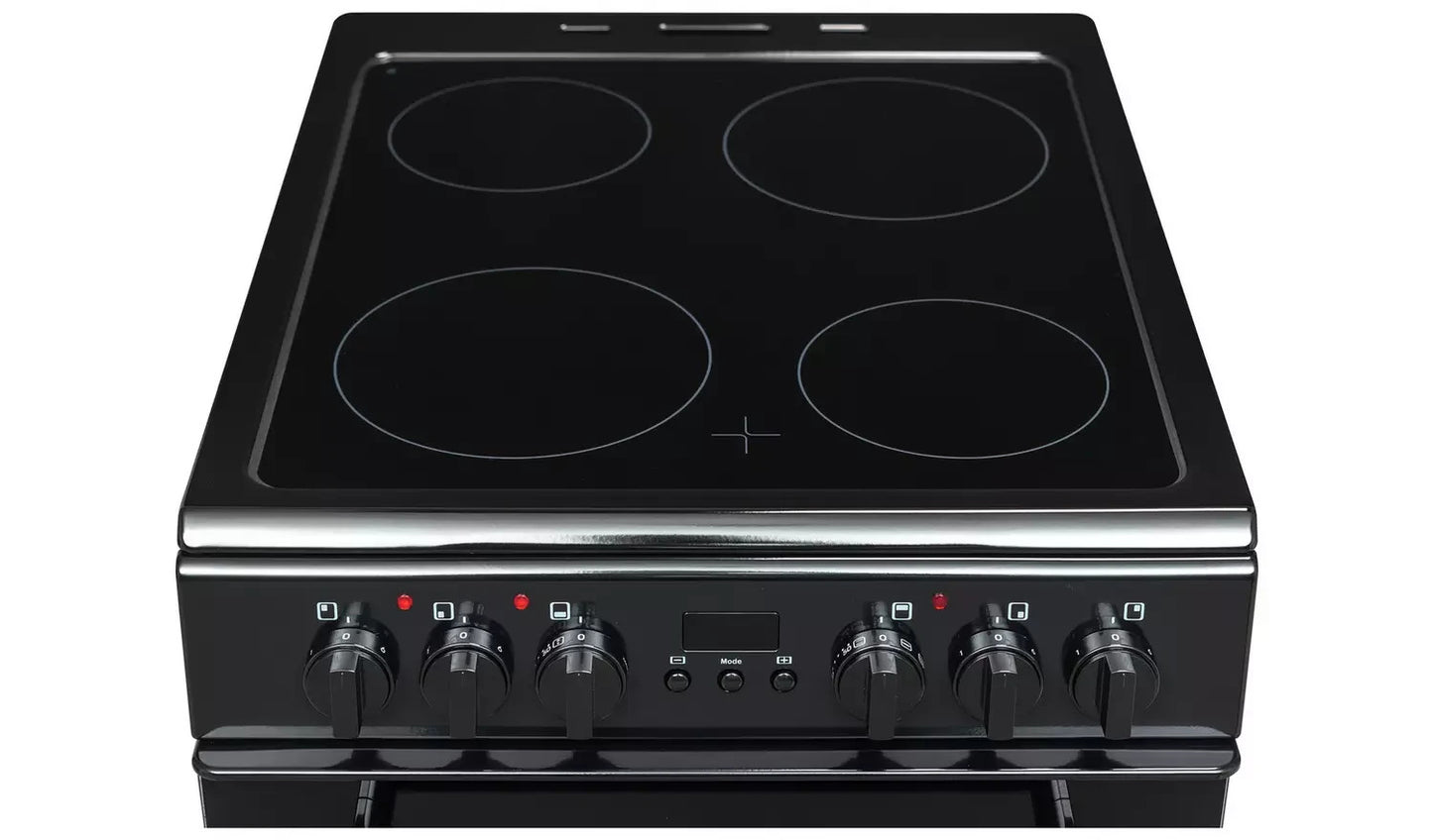 Bush DHBEDC50B 50cm Double Oven Electric Cooker - Black