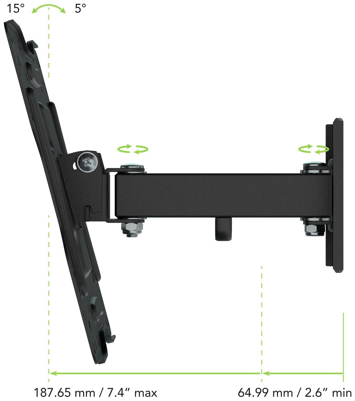 AVF  TV Wall Bracket Standard Multi-Position 43 Inch Wall Mount AAL223 9408586