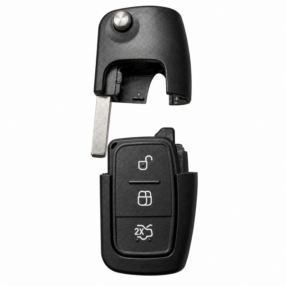 Ford Focus MK2 Key Case 3 Button Flip Remote Fob HU101 Blade 2005-2010