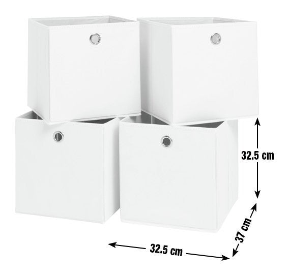 Home Set of 4 Squares Plus Boxes - Orange