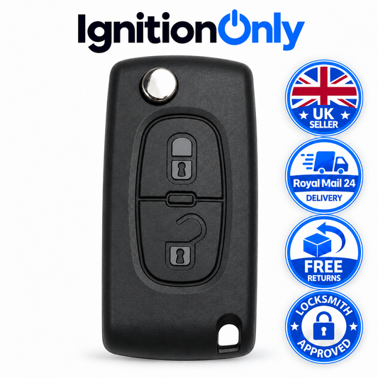 2 Button Flip Remote Key Fob Case Shell for Citroen C2 C3 Berlingo 2005-2010
