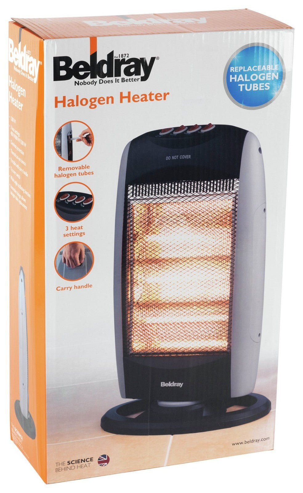 Beldray 1.2kW Halogen Heater
