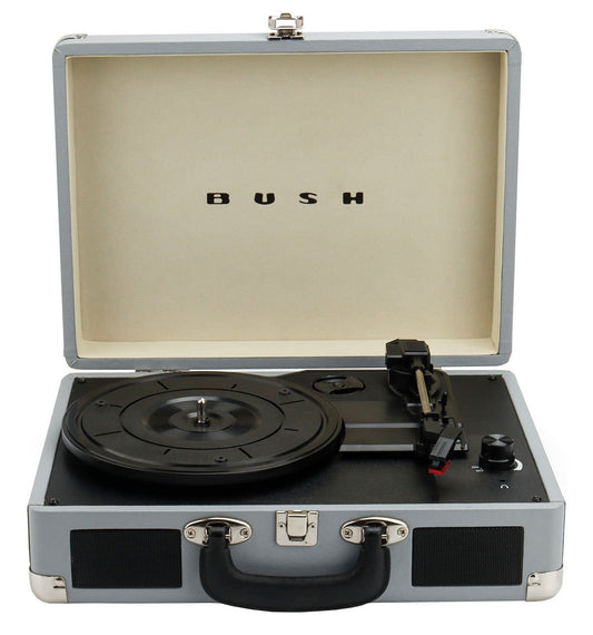 Retro Wooden Turntable | 3-Speed Vinyl Record Player | Built-in Speakers | AUX