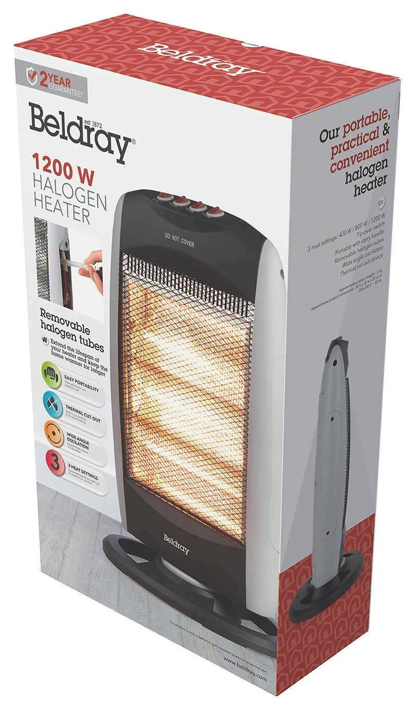 Beldray 1.2kW Halogen Heater