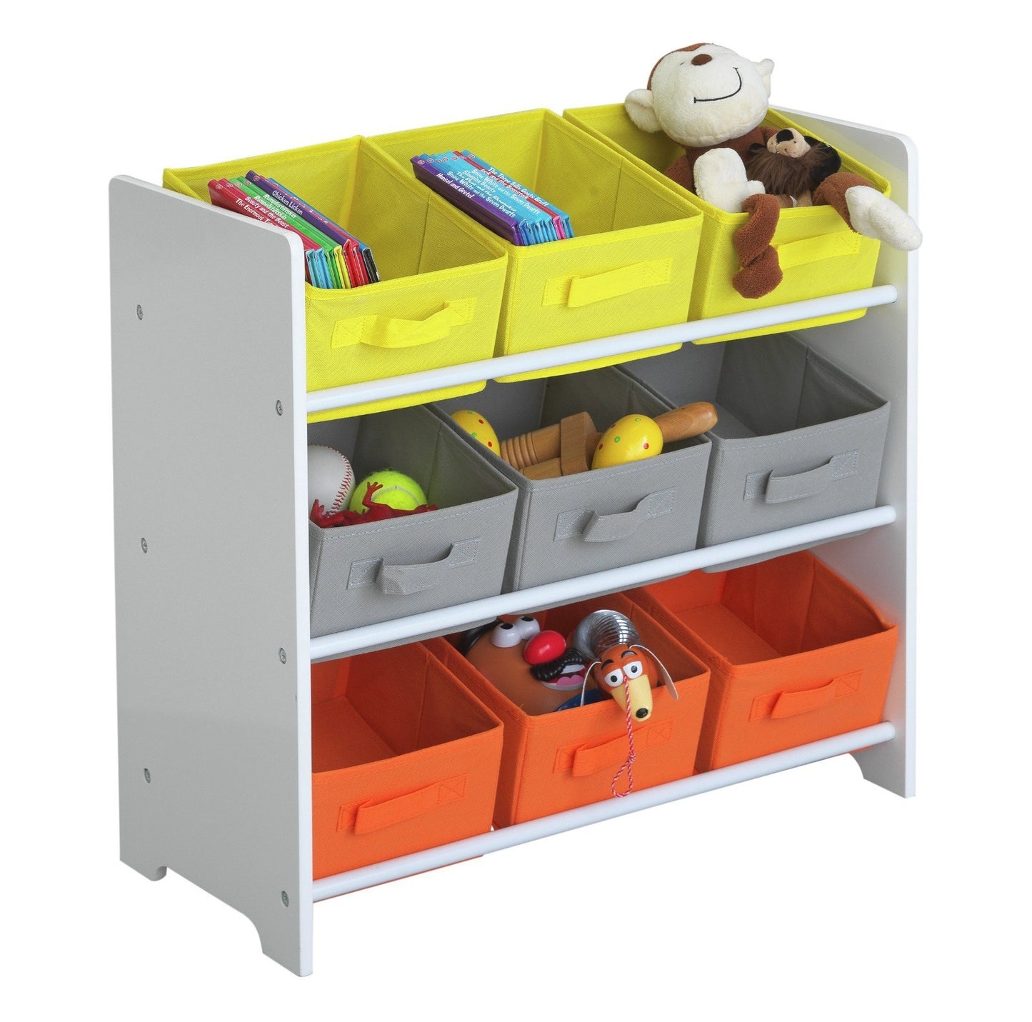 Argos Home 3 Tier White Kids Basket Storage Unit