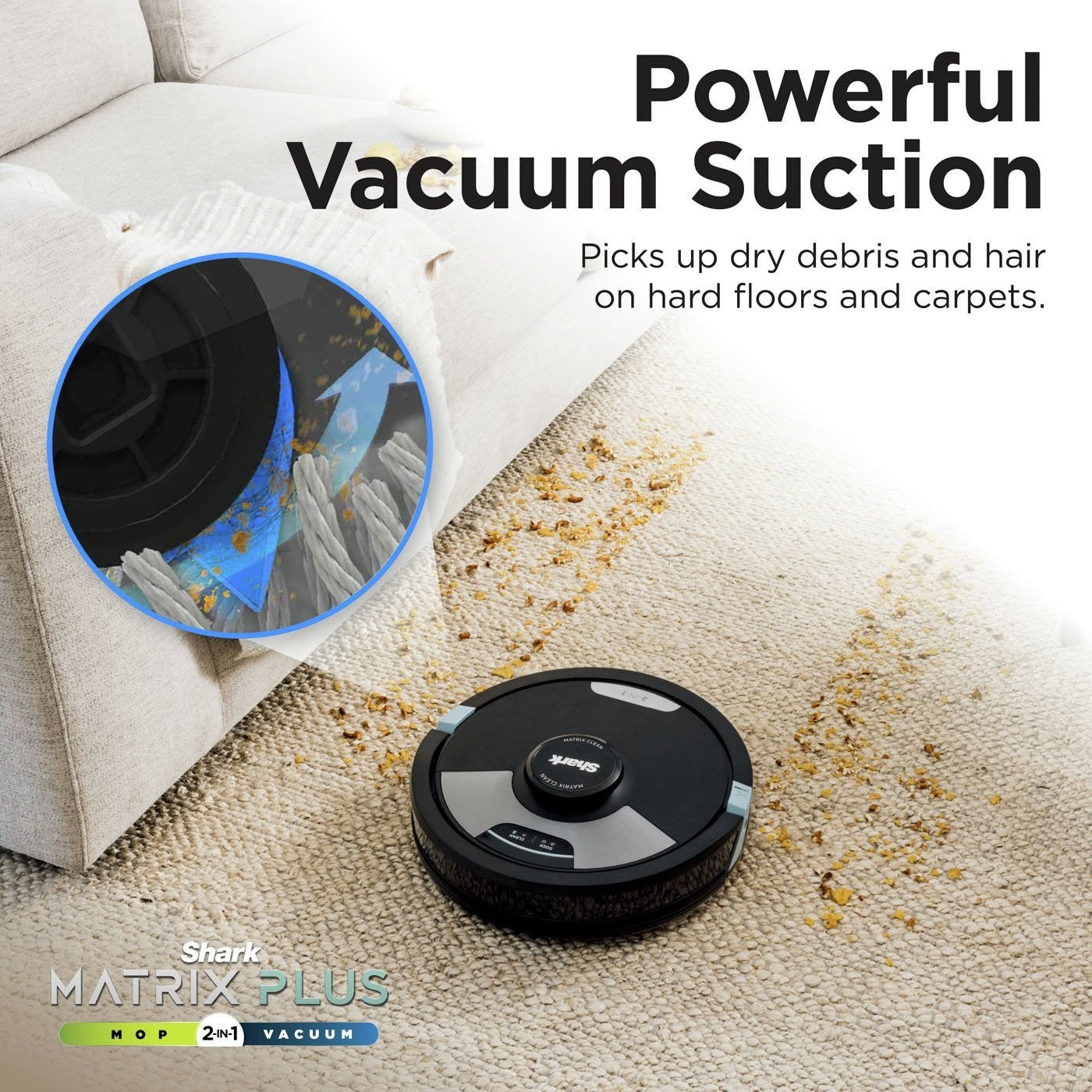 Shark Matrix Plus 2-in-1 Cordless Robot Vacuum Cleaner (NO MOP)
