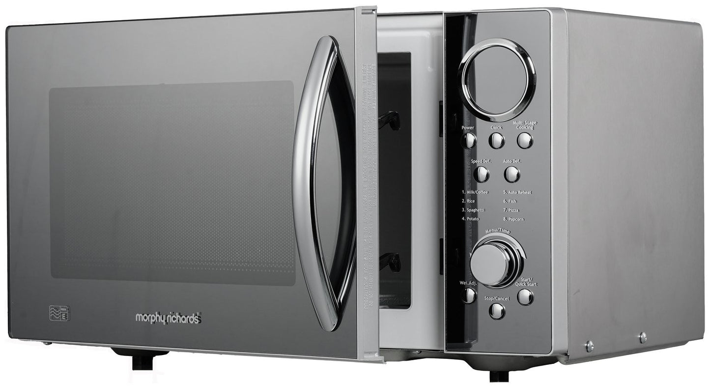Morphy Richards 900W Standard Microwave - Silver