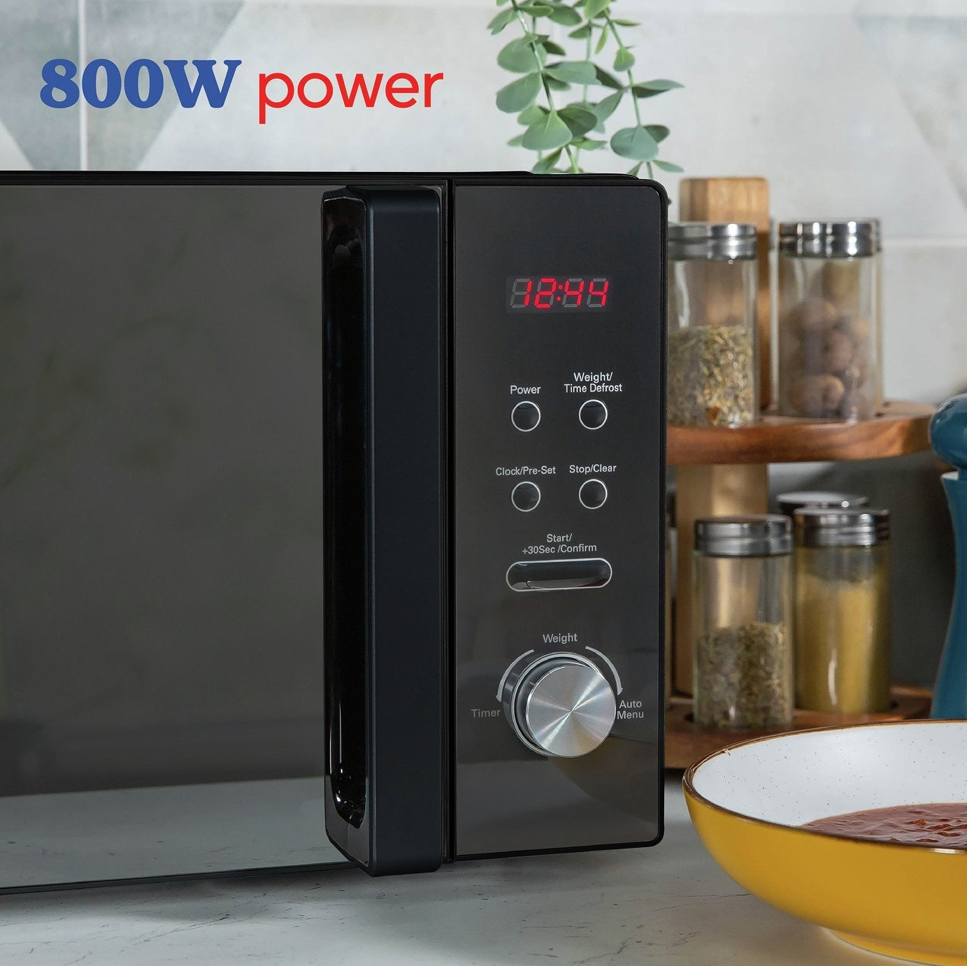 Microwave Russell Hobbs RHM2076B 800W 20L Microwave Black  Auto Cook