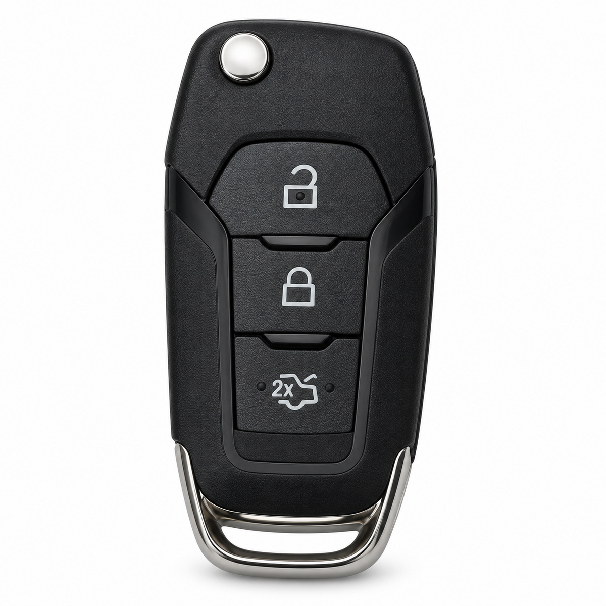 3 Button Flip Remote Key Fob Case for Ford Mondeo MK5 2015–2021 Zetec