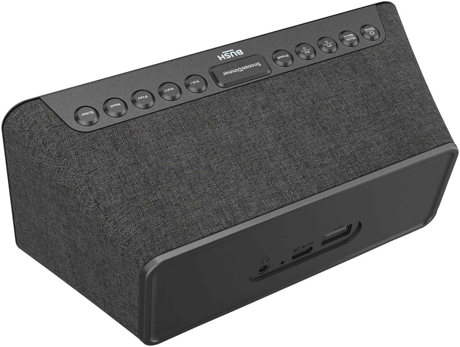 Bush Oxford DAB+/FM Clock Radio - Black