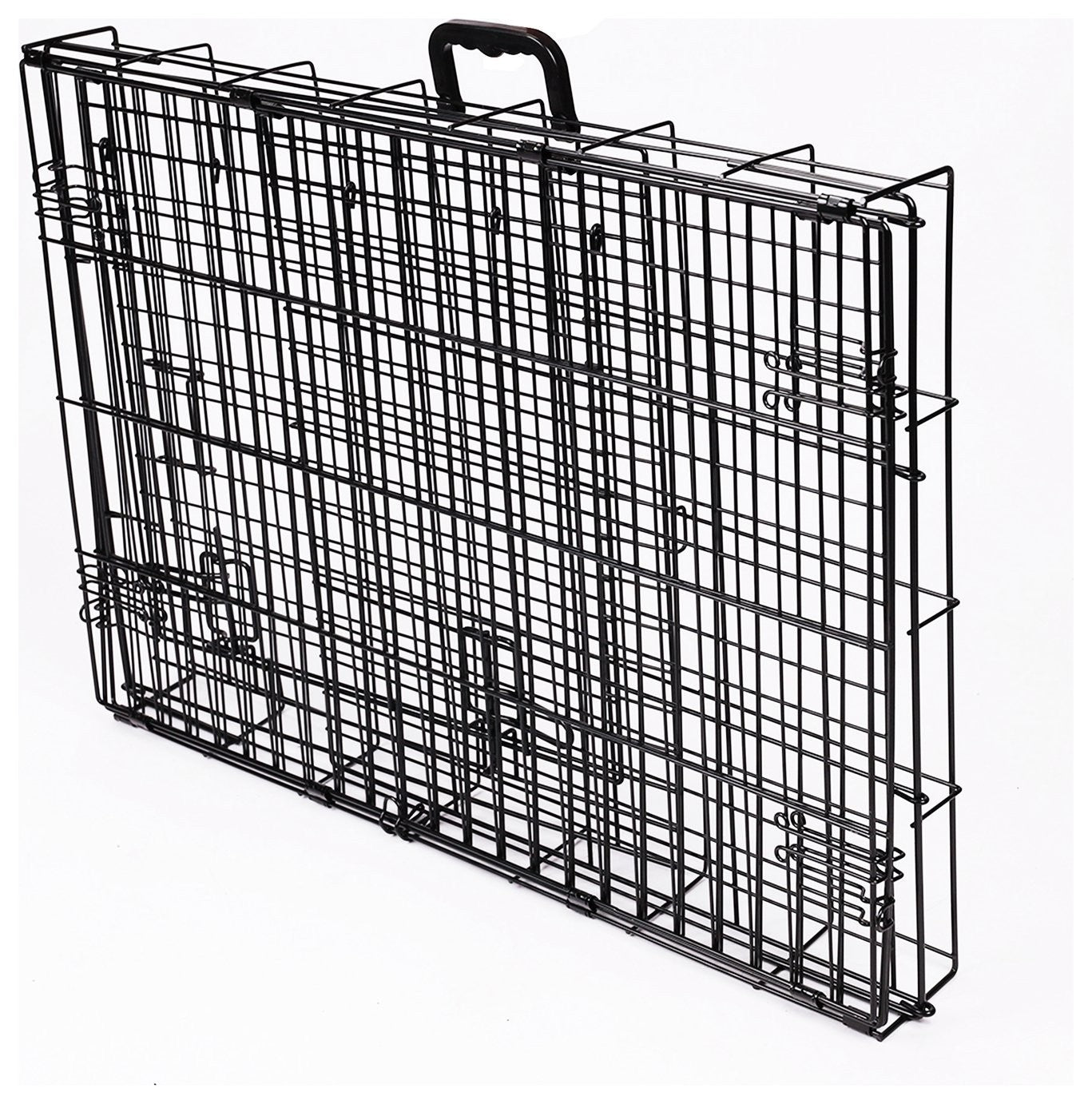Medium Metal Dog Cage Crate | Folding Travel Pet Carrier | 77×54×60cm
