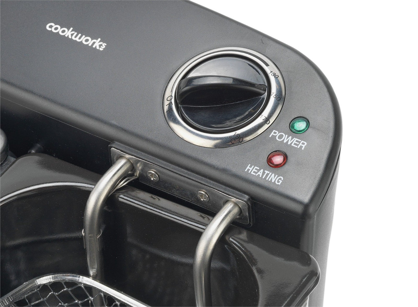 Cookworks Stainless Steel Twin Professional Deep Fat Fryer - 5L Dual Basket 2400