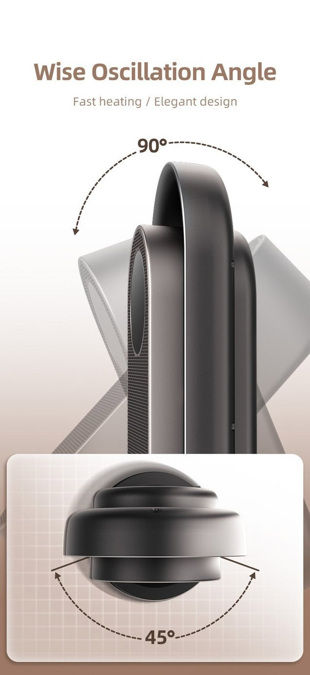 Bush 2kW Digital Dual Oscillating Ceramic Tower Fan Heater