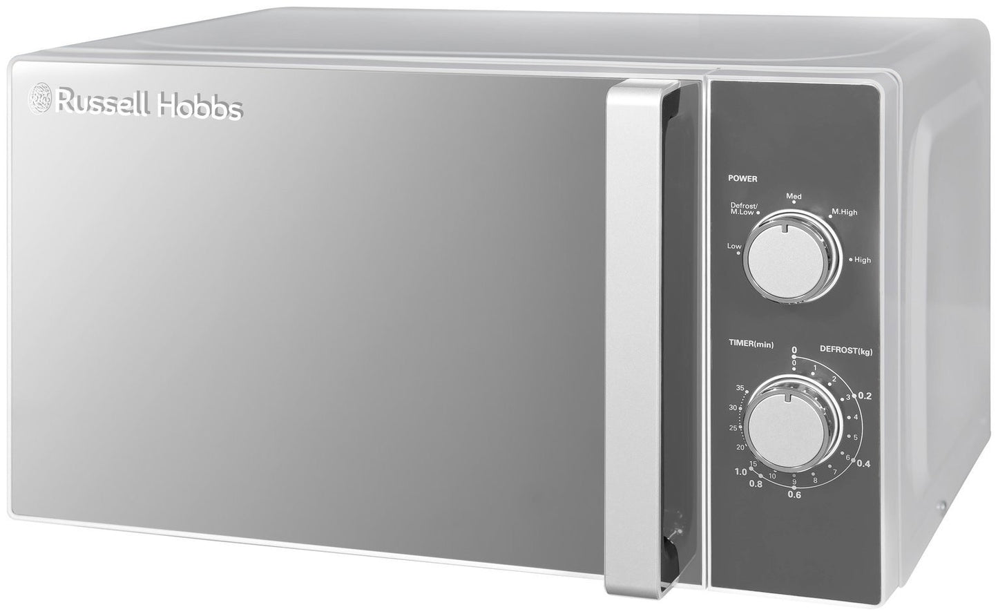 Russell Hobbs 800W Standard Microwave RHM2061 - Silver