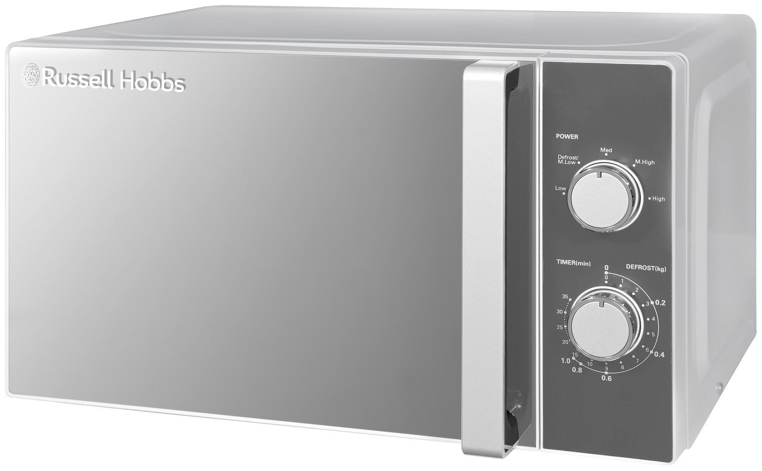 Russell Hobbs 800W Standard Microwave RHM2061 - Silver