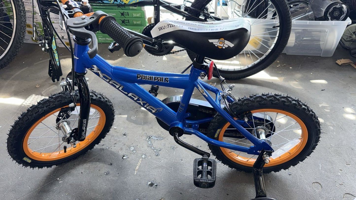 Pedal Pals Galaxia 14 inch Wheel Size Kids Bike (Blue)