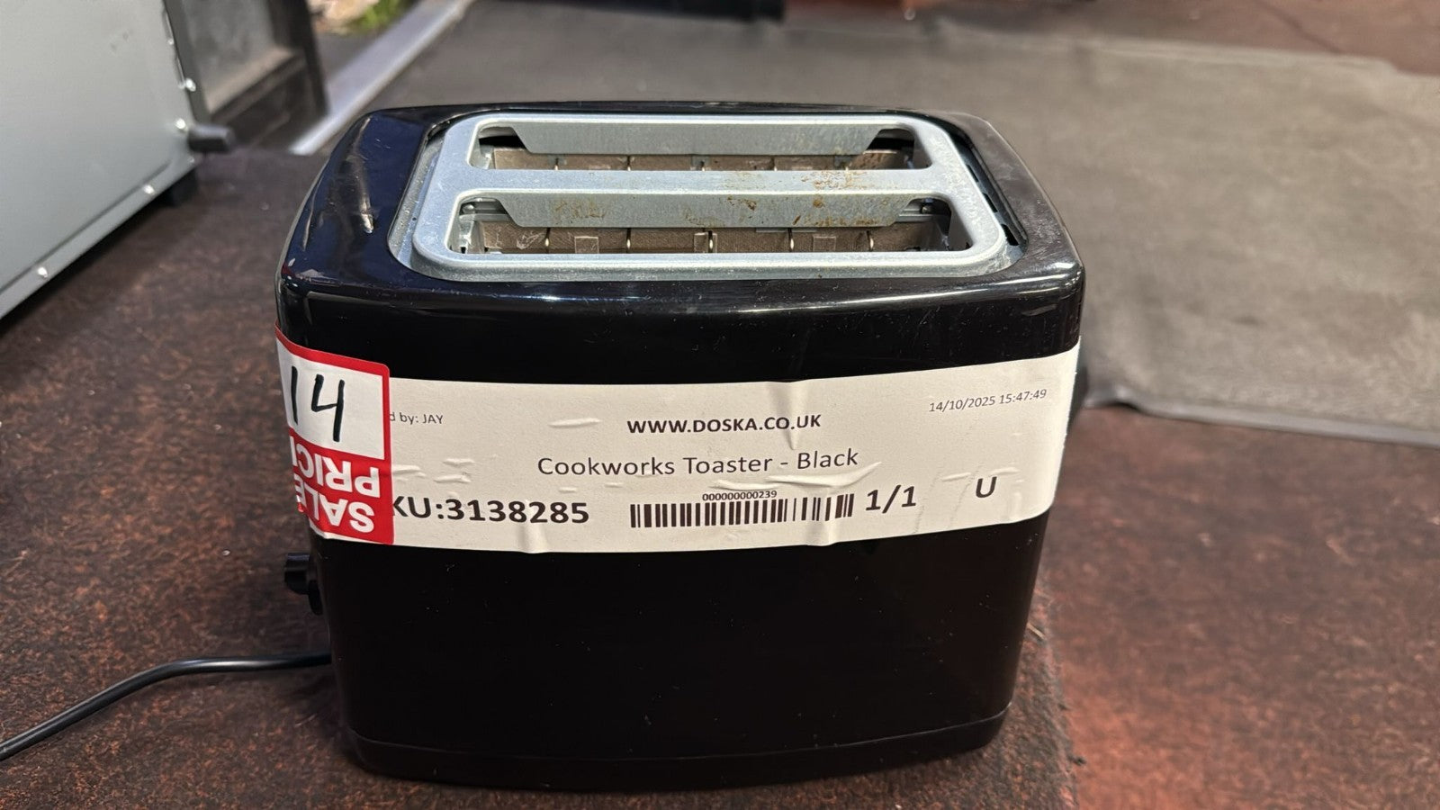 Cookworks Toaster - Black