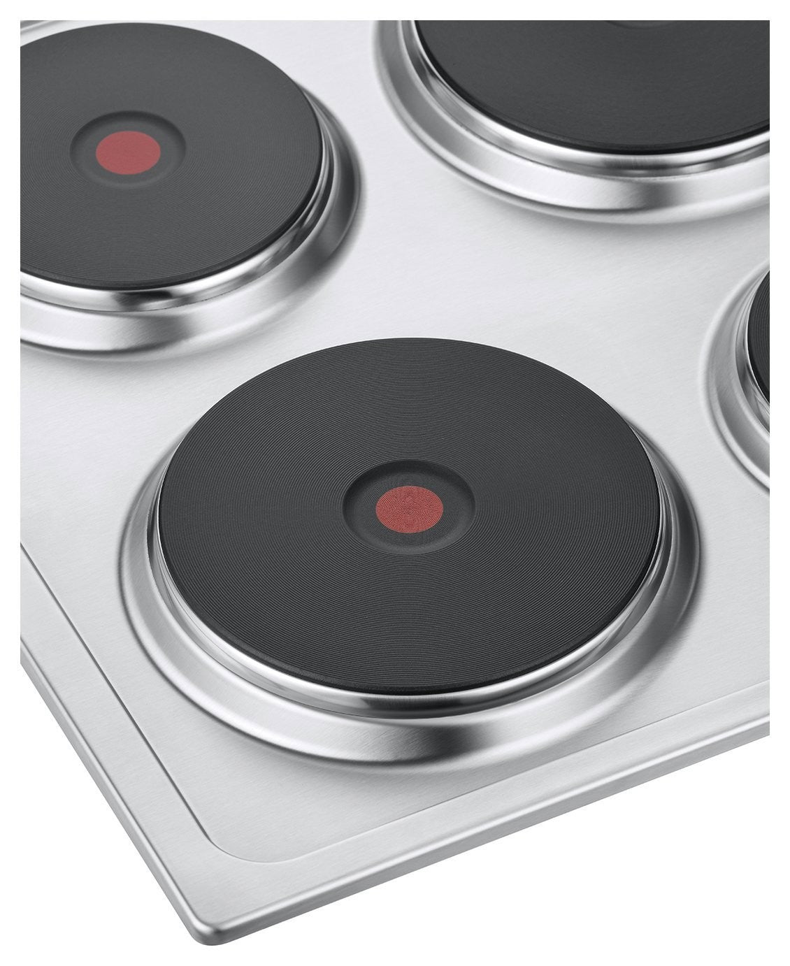 Bush RL60SPH Electric Solid Plate Hob - Stainless Steel