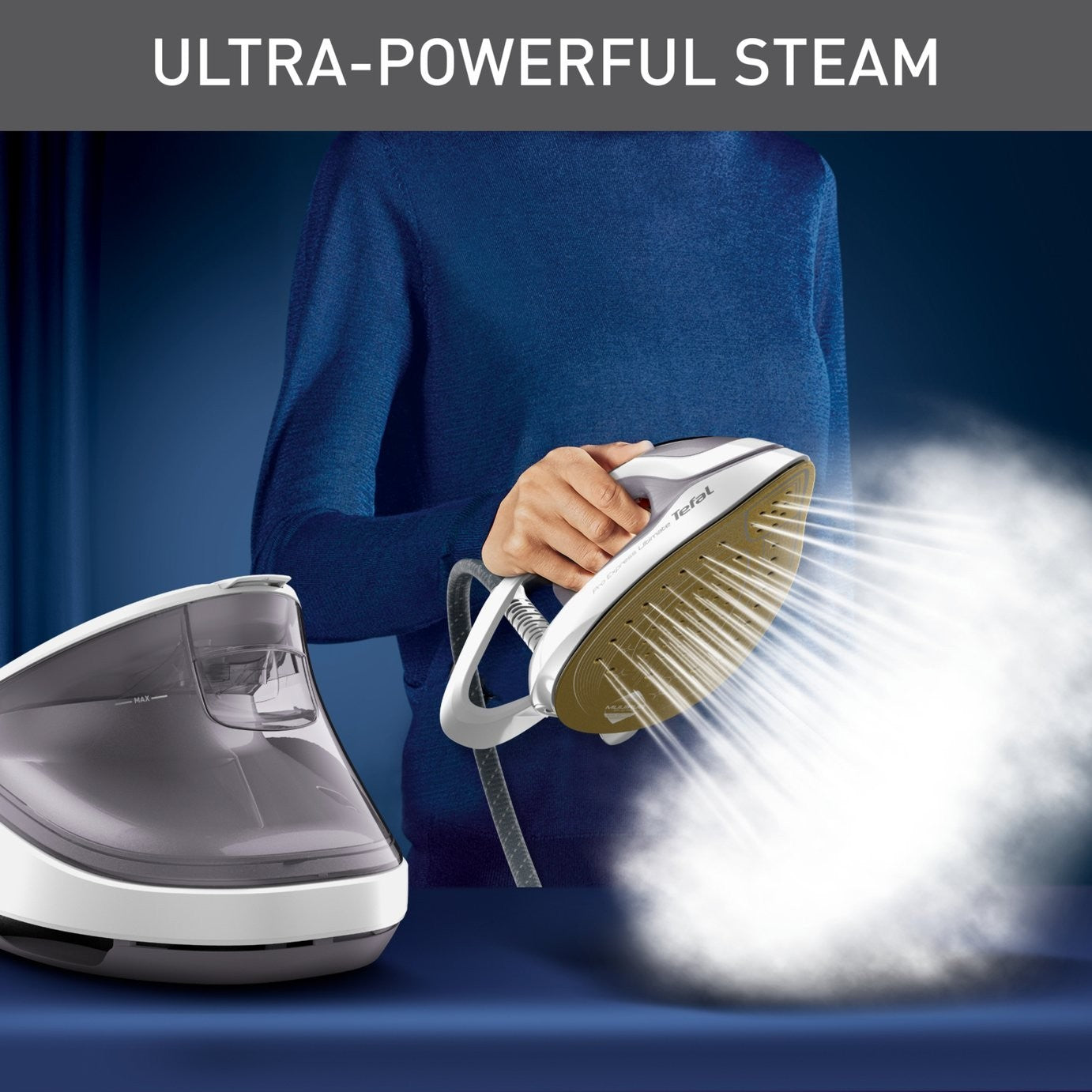 Tefal Pro Express Ultimate II 2700W Steam Generator Iron  Boost- BY DOSKARESTORE