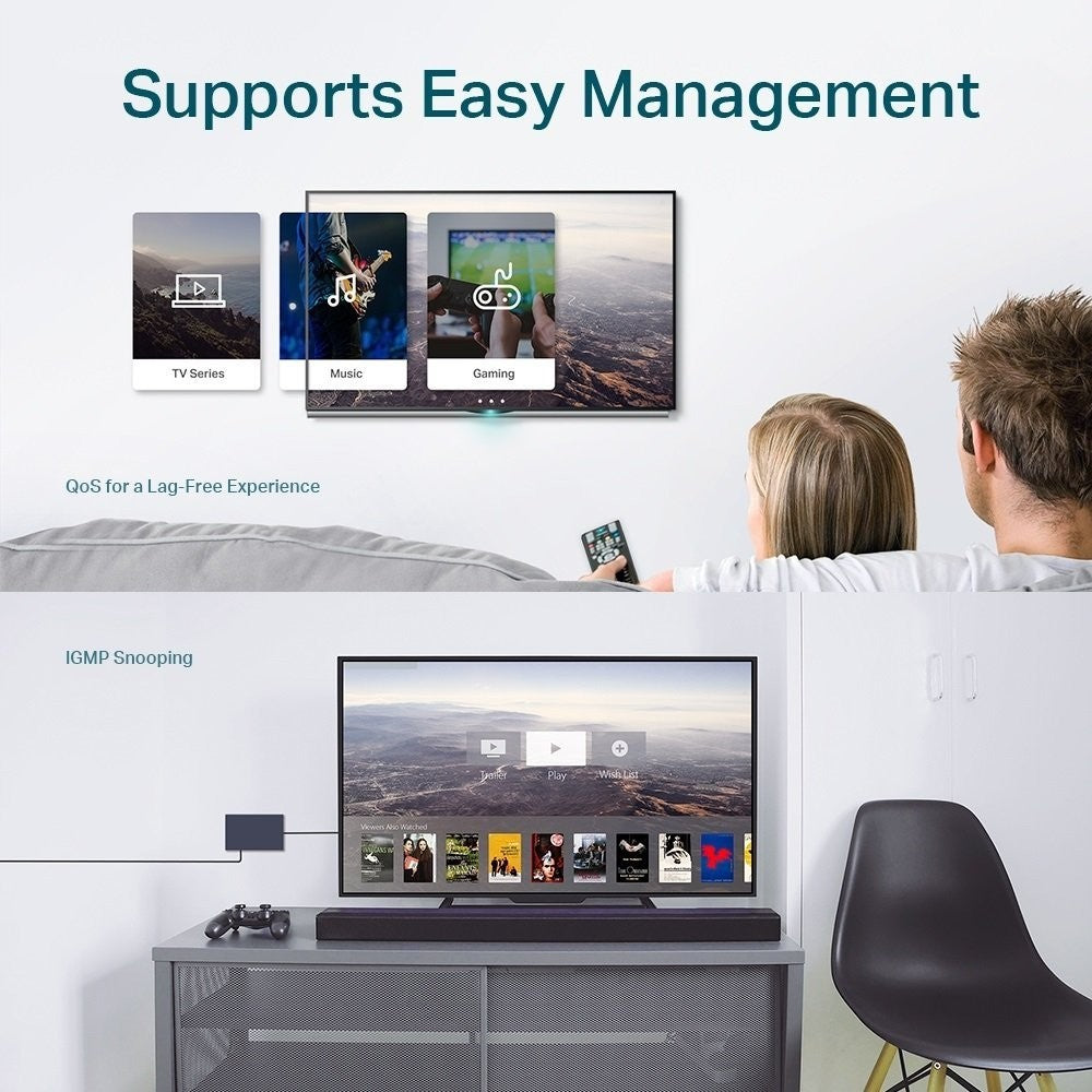TP-LINK 5-Port Gigabit Easy Smart Switch - TL-SG105E