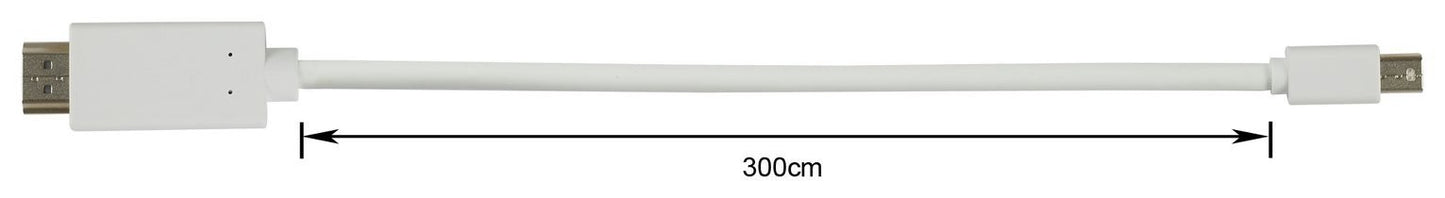 3m Mini DisplayPort to HDMI Cable - White