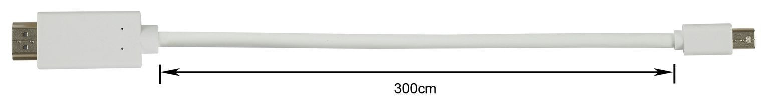 3m Mini DisplayPort to HDMI Cable - White