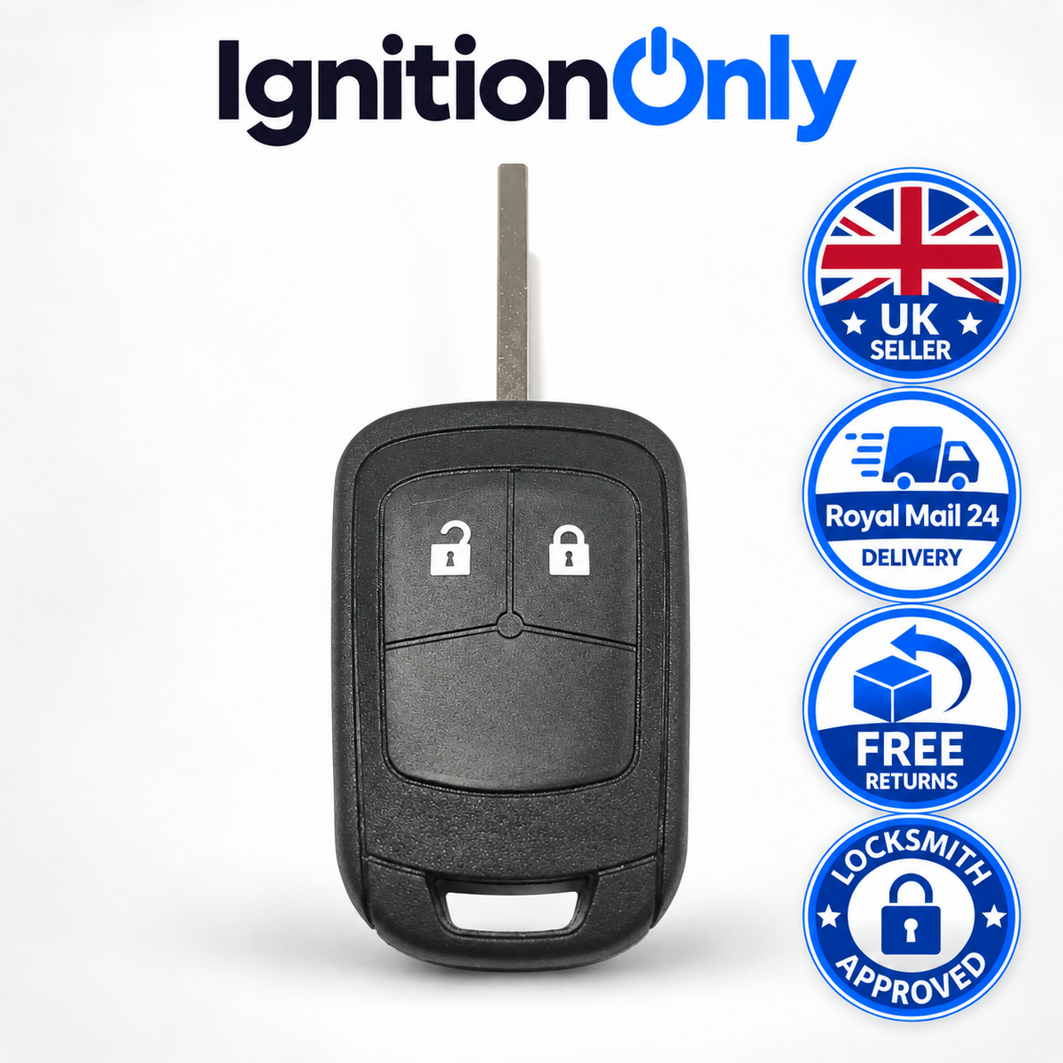 Replacement 2 Button Remote Key Fob Shell Case for Vauxhall Opel Corsa E Adam Me