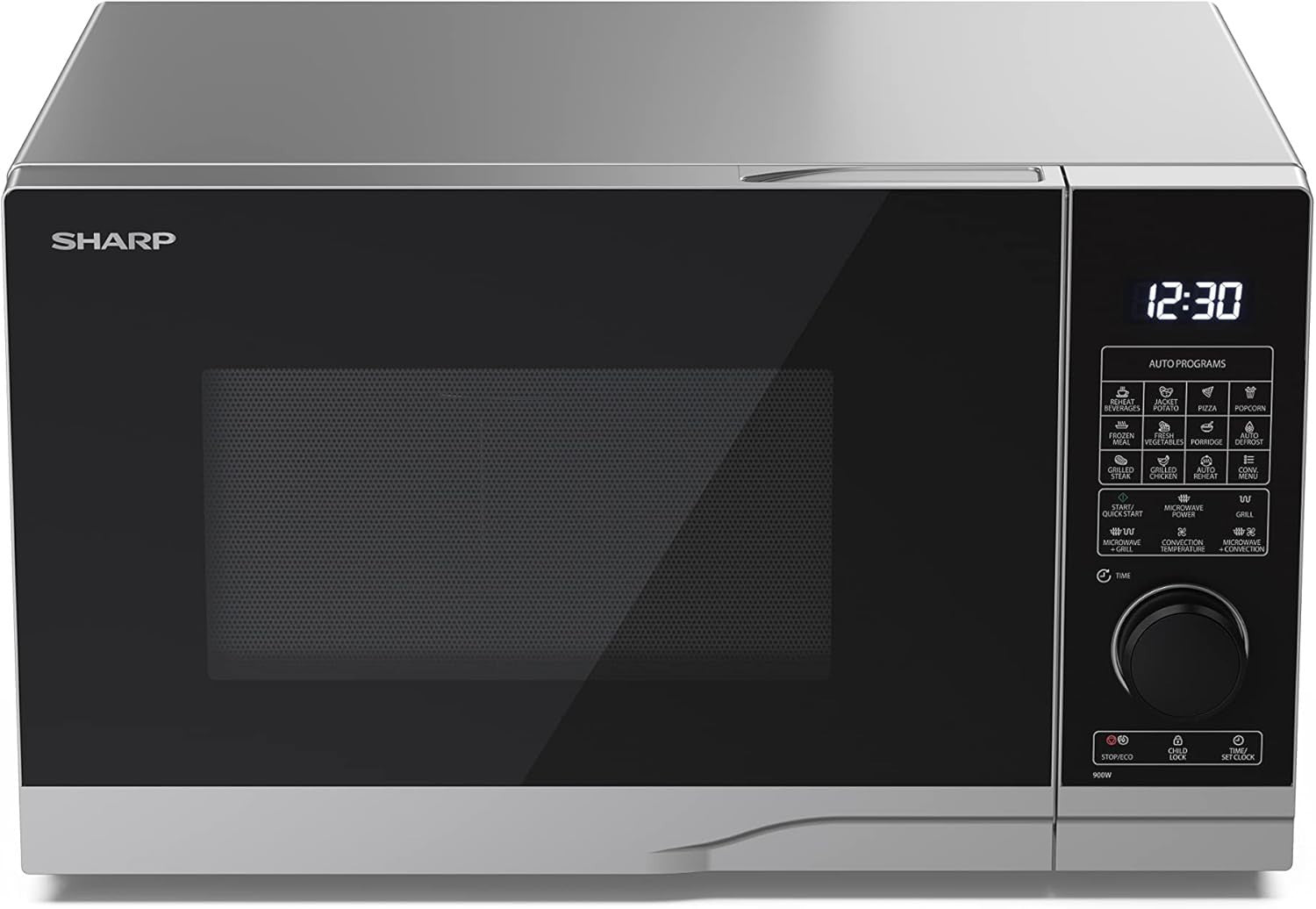 Sharp 900W Combination Microwave YC-PC284AU-S - Silver