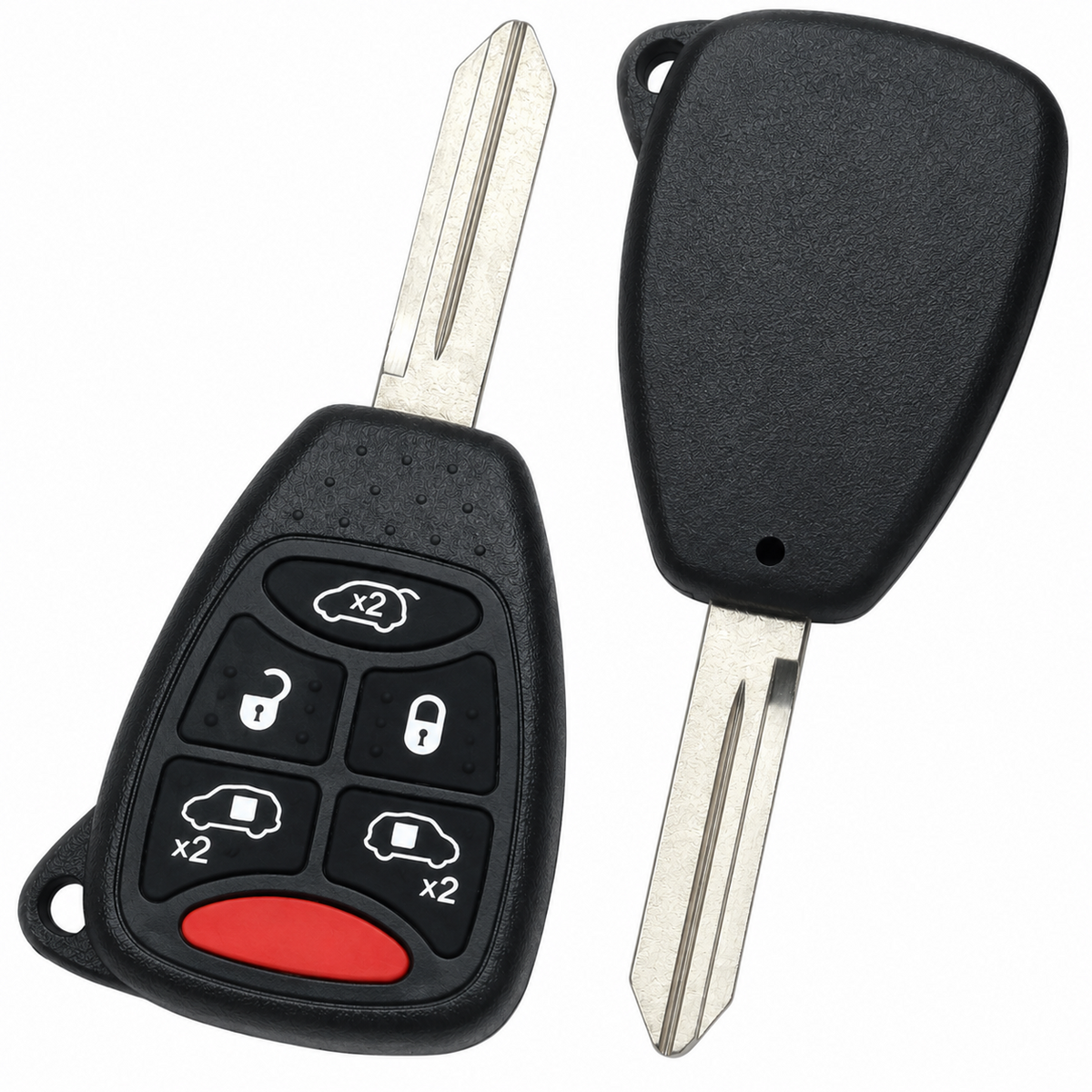 Dodge Chrysler Grand Voyager Key Case 5+1 Button Remote Fob 2004-2007