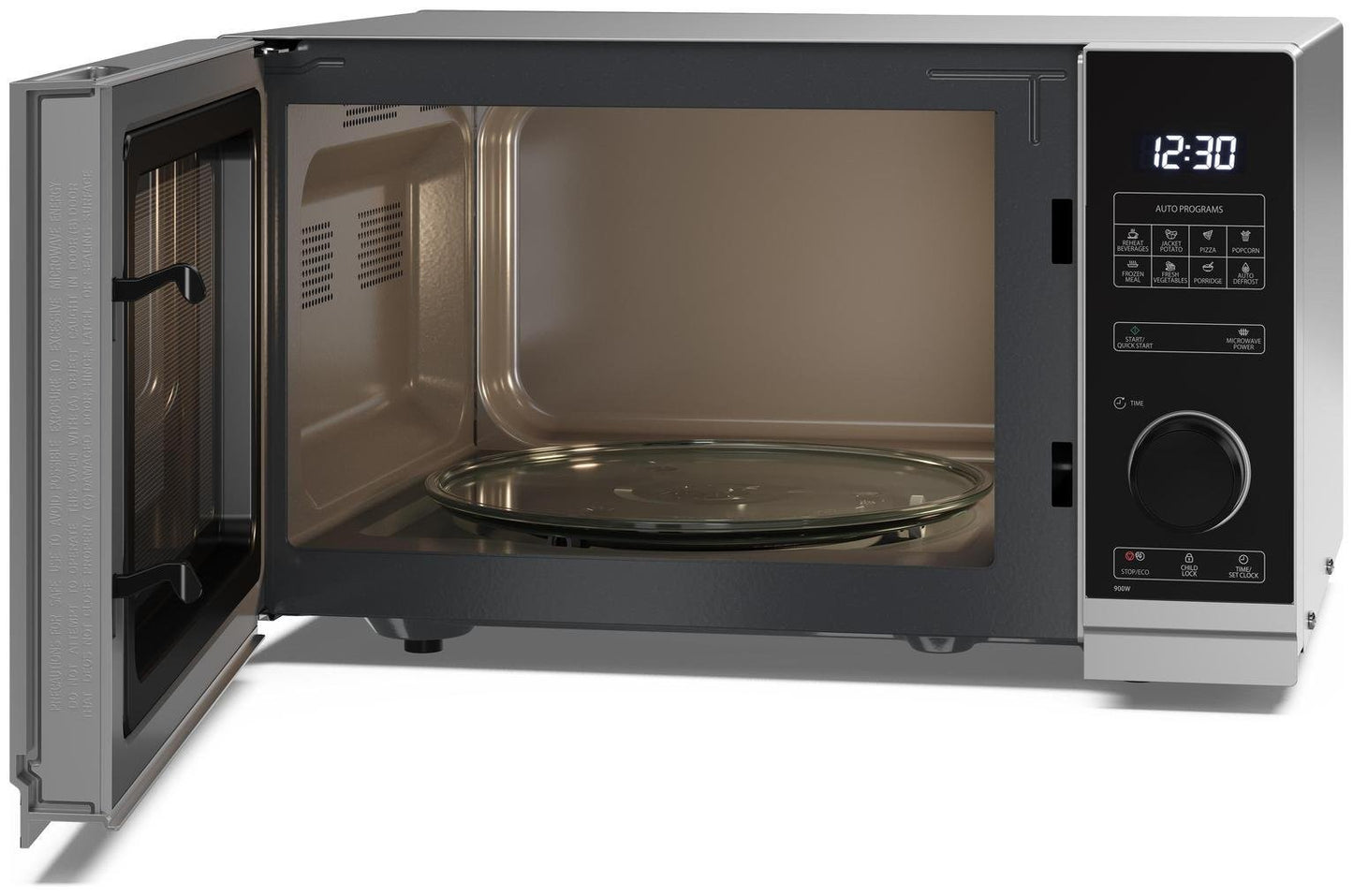 Sharp 900W Standard Microwave YC-PS254AU-S - Silver