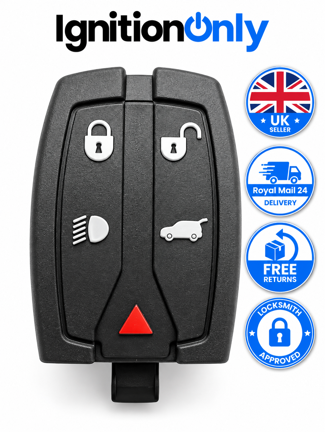 Land Rover Freelander 2 Key Case 5 Button Remote Fob Shell 2007-2012