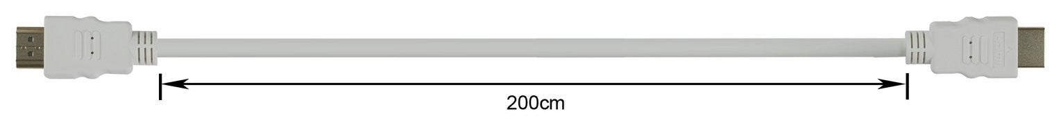 2m HDMI Cable - White
